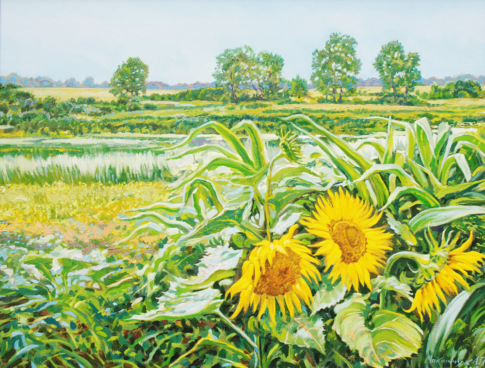 «Соняшники». 2009. Полотно, олія